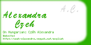 alexandra czeh business card