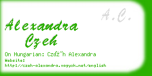 alexandra czeh business card